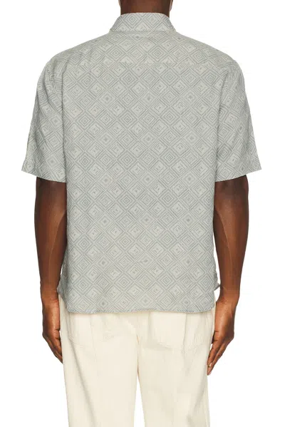 Frescobol Carioca Castro Linen Shirt In Gray