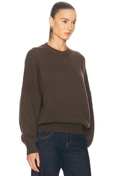 Khaite Margaux Cashmere Crewneck Sweater In Brown