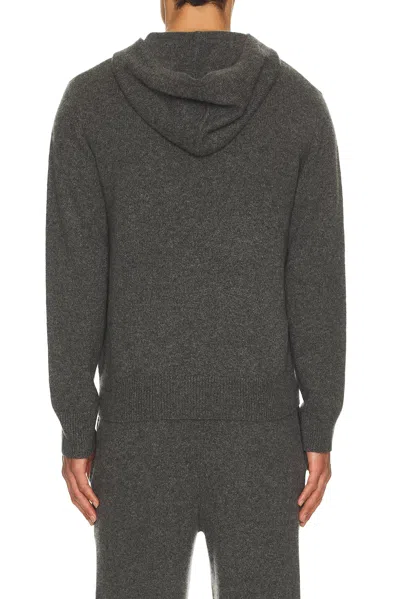 Sporty And Rich Cashmere Hoodie In Gray