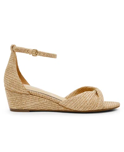 Anne Klein Whitby Ankle Strap Slide Sandal In Brown