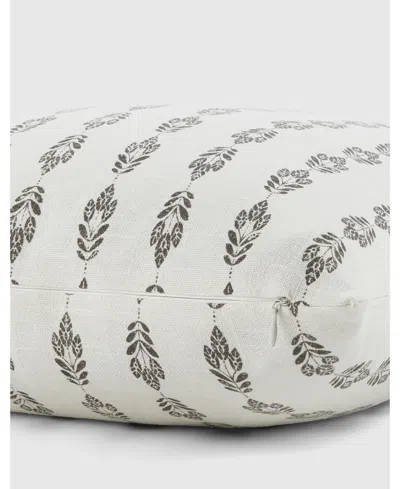 Ienjoy Home Elegant Pattern Decorative Pillow, 20" X 20" In White