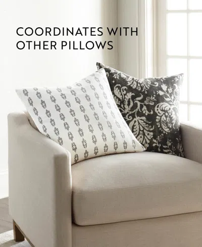 Ienjoy Home Elegant Pattern Decorative Pillow, 20" X 20" In White