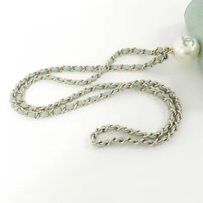 Pre-owned Chanel Green Grained Calfskin Coin Purse/coin Case ()