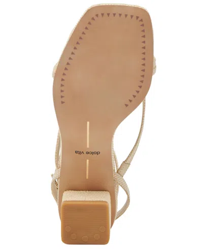 Dolce Vita Karlos Sandals Natural Woven Raffia In Multi