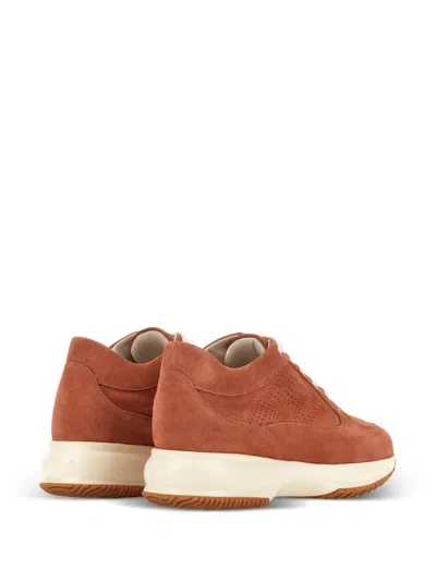 Hogan Interactive Sneakers In Brown