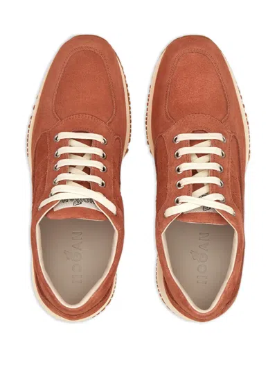 Hogan Interactive Sneakers In Brown