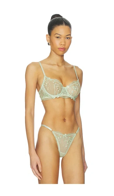 Kat The Label Sofia Underwire Bra In Green
