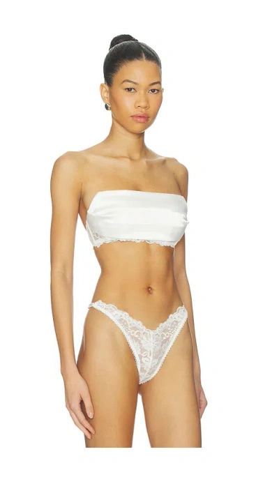 Kat The Label Sasha Bandeau Bra In White