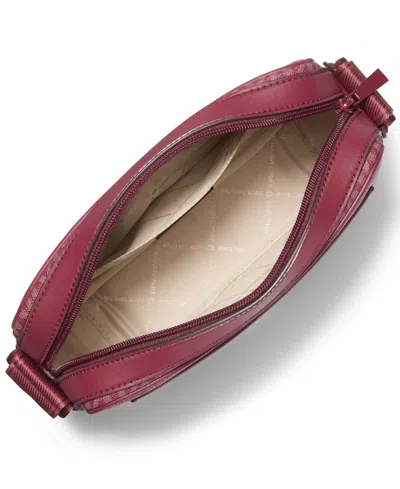 Michael Kors Michael  Maeve East West Pocket Crossbody In Burgundy