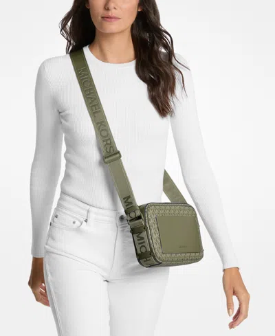 Michael Kors Michael  Maeve East West Pocket Crossbody In Green