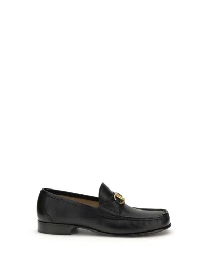 Valentino Garavani Vlogo Signature Black Loafer