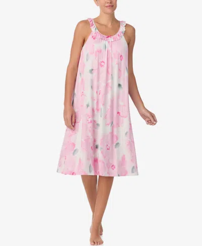 Ellen Tracy Women's Scoop Neck Midi Gown In Pink