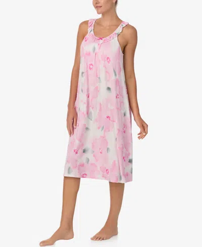 Ellen Tracy Women's Scoop Neck Midi Gown In Pink