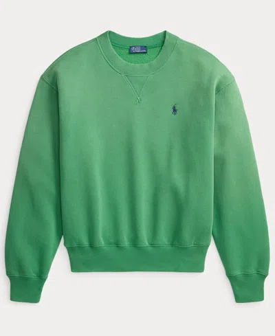 Polo Ralph Lauren Women's Fleece Crew Neck Sweatshirt In Green
