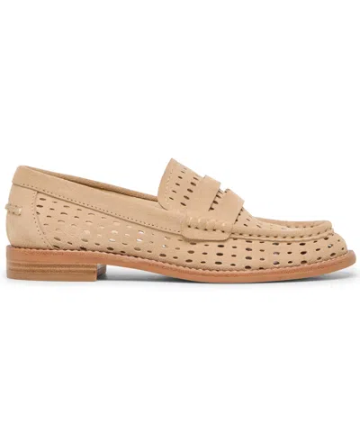 Dolce Vita Women's Wonda Round-toe Perforated Loafers In Neutral