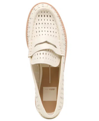 Dolce Vita Women's Wonda Round-toe Perforated Loafers In Neutral