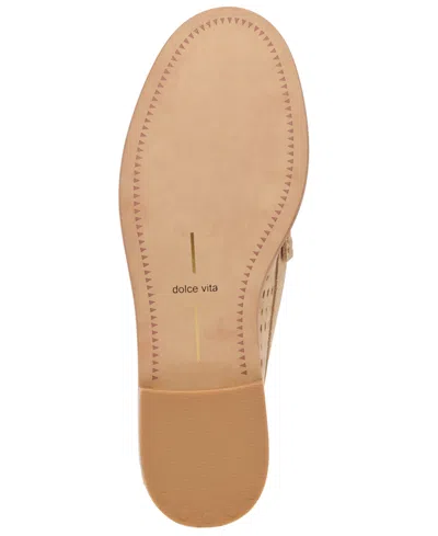 Dolce Vita Women's Wonda Round-toe Perforated Loafers In Neutral