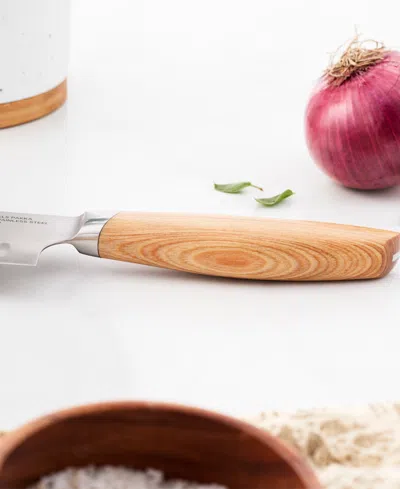 Henckels Pakka 7-inch Hollow Edge Santoku In Brown