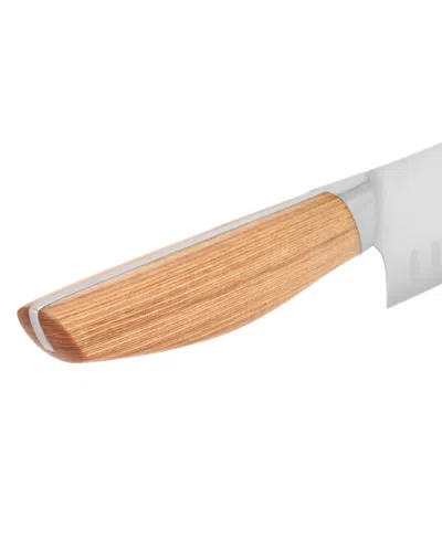 Henckels Pakka 7-inch Hollow Edge Santoku In Brown