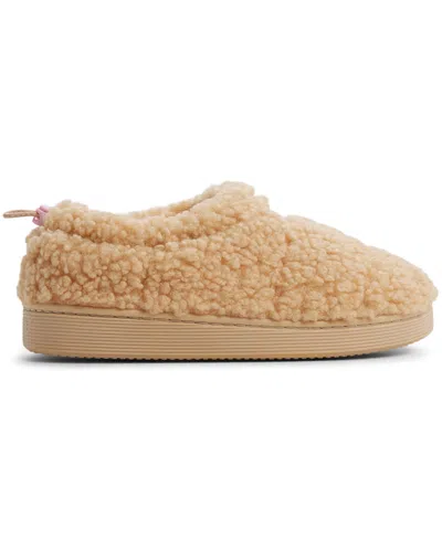 Roxy Colorado Faux Shearling Slipper In Brown