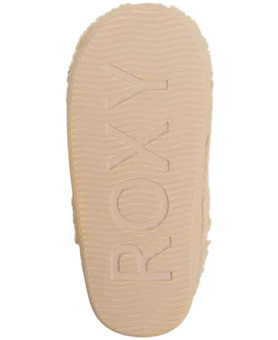 Roxy Colorado Faux Shearling Slipper In Brown