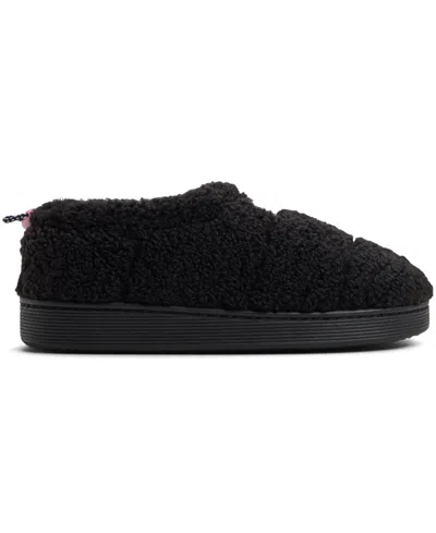 Roxy Colorado Faux Shearling Slipper In Black