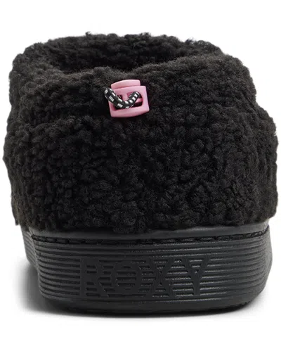 Roxy Colorado Faux Shearling Slipper In Black