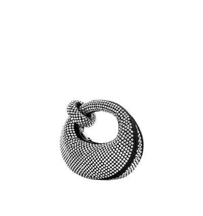 Jw Pei Handbags Abacus Crystal Mini Top Handle Clutch Bag In Black