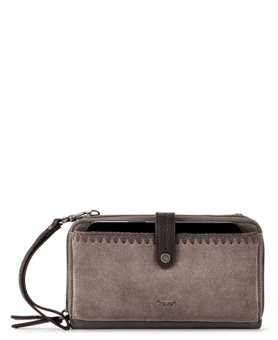 The Sak Iris Leather Smartphone Convertible Crossbody Wallet In Brown
