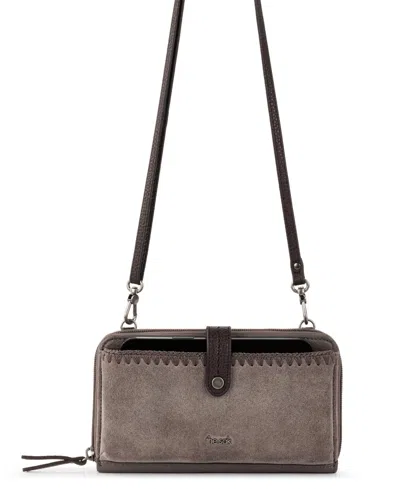 The Sak Iris Leather Smartphone Convertible Crossbody Wallet In Brown