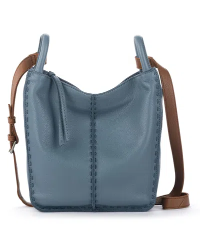 The Sak Los Feliz Leather Medium Crossbody Bag In Blue