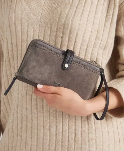 The Sak Iris Leather Smartphone Convertible Crossbody Wallet In Brown