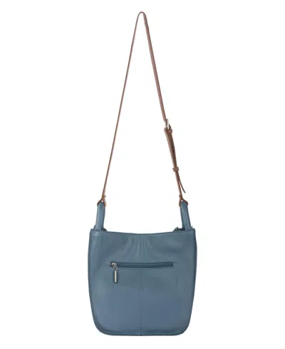 The Sak Los Feliz Leather Medium Crossbody Bag In Blue