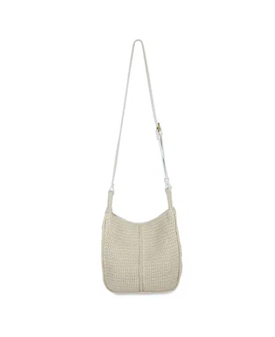 The Sak Los Feliz Crochet Small Crossbody Bag In Neutral