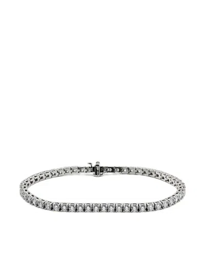 Jewels Aficionado 18k White Gold Luce Diamond Luce Bracelet In Silver