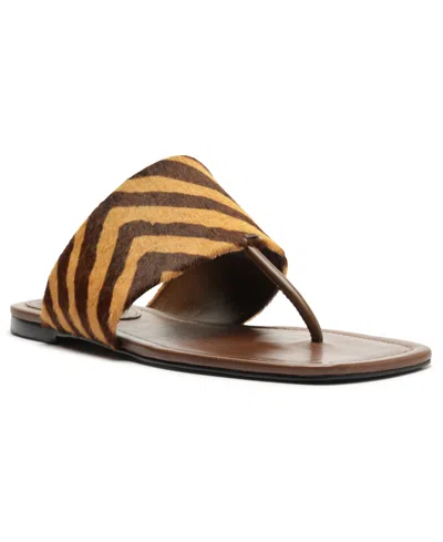 Schutz Martha Slide Sandal In Brown
