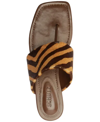 Schutz Martha Slide Sandal In Brown