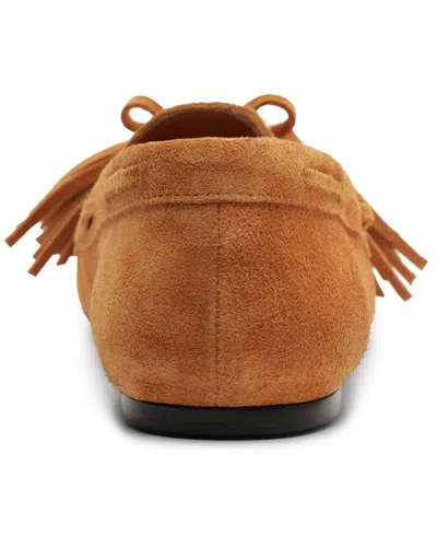 Schutz Women Kim Square Toe Flat Loafers In Brown