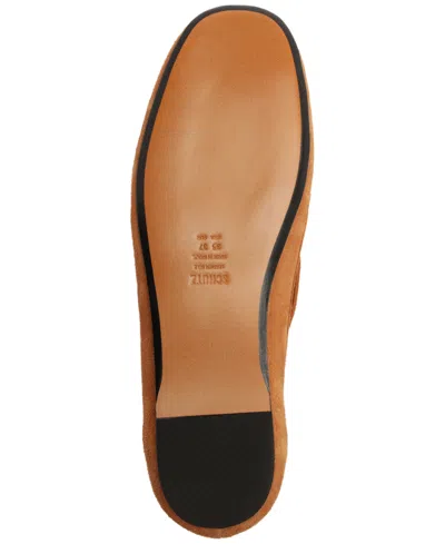 Schutz Women Kim Square Toe Flat Loafers In Brown