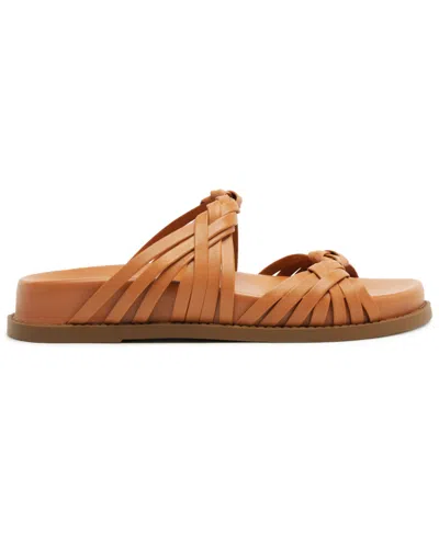 Schutz Tara Sporty Braided Sandal In Brown
