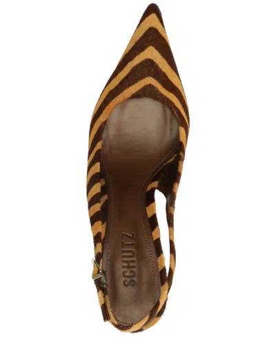 Schutz Paola Slingback Pump In Animal Print