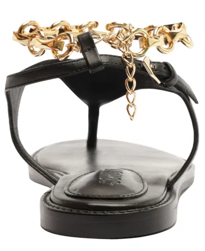 Schutz Women Lys Round Toe Flat Sandals In Multi