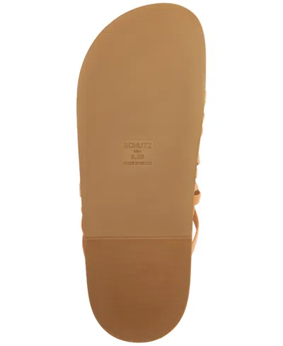 Schutz Tara Sporty Braided Sandal In Brown
