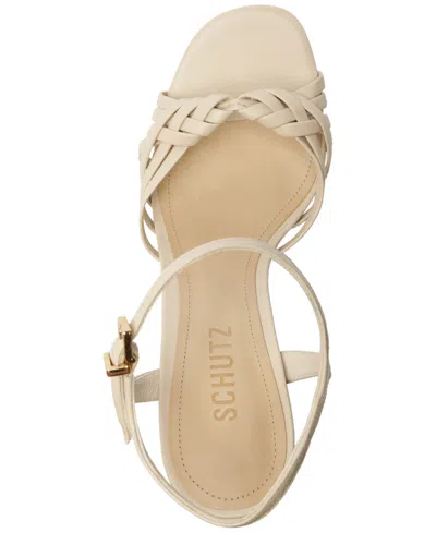 Schutz Tara Platform Sandal In White