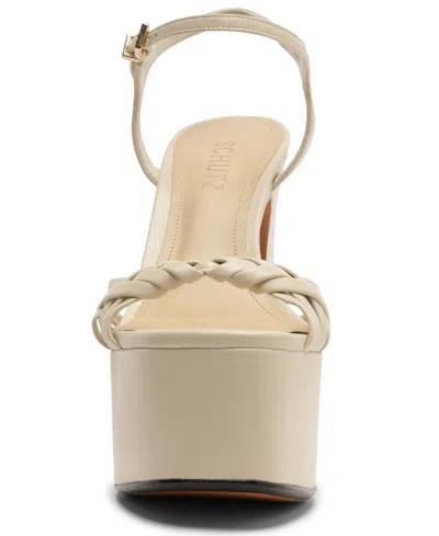 Schutz Tara Platform Sandal In White