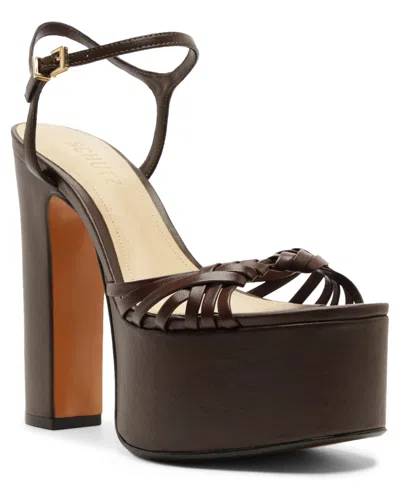 Schutz Women Tara Platform Block Heel Sandals In Multi