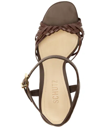 Schutz Women Tara Platform Block Heel Sandals In Multi