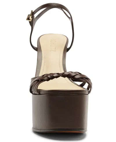 Schutz Women Tara Platform Block Heel Sandals In Multi