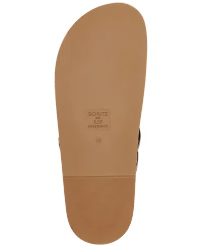 Schutz Tara Sporty Braided Sandal In Animal Print