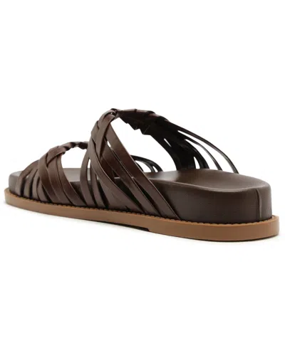 Schutz Tara Sporty Braided Sandal In Animal Print